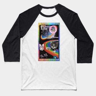 Space Cats Baseball T-Shirt